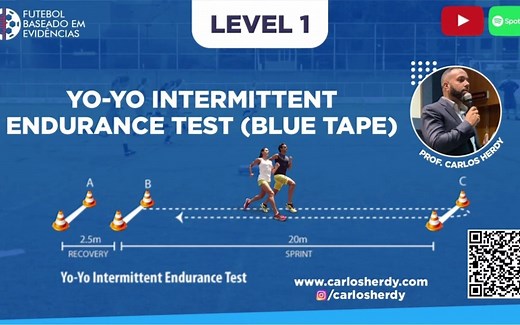 YOYO 测试 - 间歇跑 Level 01 (20m 2.5m) - Yo Yo intermittent endurance test Level 01