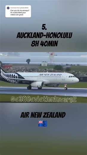 airlines and their longest flights✈️ air new zealand🇳🇿