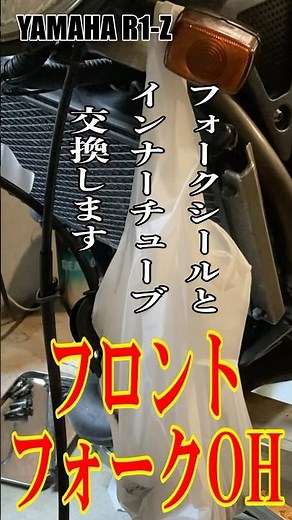フロントフォークOH♪ フォークシールとインナーチューブ交換します！【R1-Z 250】Mainte #shorts