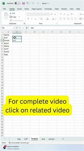 #Text Comma separated #excel #excelfeature #educationalvideo #youtubeshorts #exceltips