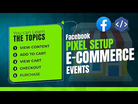 Facebook Pixel Setup For Ecommerce Events(View Content, Add To Cart, View Cart, Checkout & Purchase)