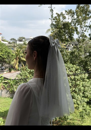 Cute little princess bride! 🤍👰🏻‍♀️ DM or WhatsApp on 0778251140 for bookings and inquiries! #fyp #srilankatiktok #srilankamakeupartist #colombomakeupartist