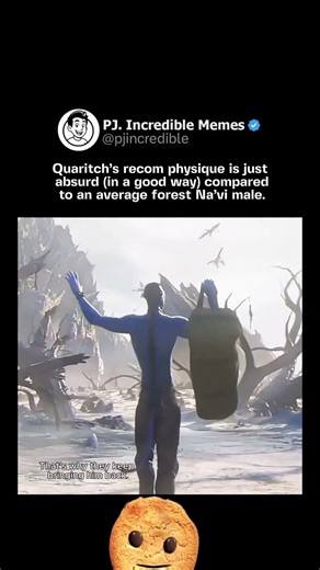 Quaritch’s recom physique is just absurd (in a good way) compared to an average forest Na’vi male.