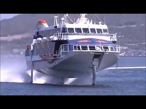 ジェットフォイル トッピー ロケット 種子島 屋久島 航路 鹿児島港 着水動画