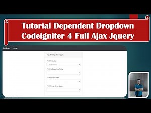 Dependent Dropdown or Chain List Tutorial with Ajax Jquery and Select2 in Codeigniter 4