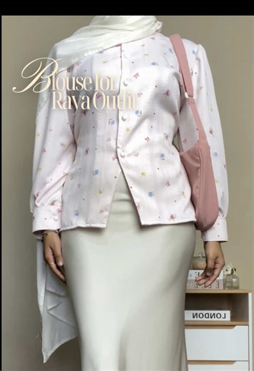 Cute Blouse Motif for pinkies holic 🌸🪷✨ for Raya and Dailyy outfitt 🌟 Elowen Blouse w/ 4 colors : 🌸 soft pink 🎐 light blue 🥐 khaki 🤍 broken white