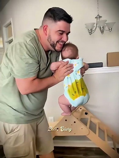 Dad's Hilarious Reaction to Baby Poop 😂💩 #baby #family