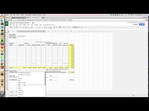 Demonstration: Travel Expense Reports with Google Sheets