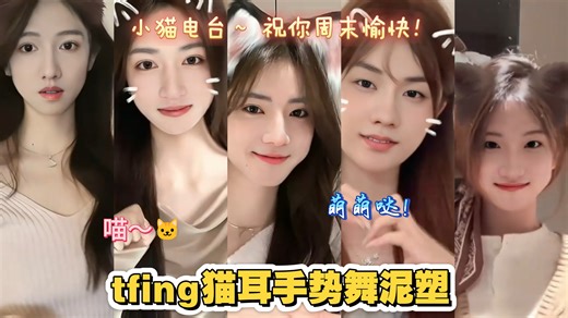 [tfing性转泥塑向] ｜ 全员猫耳手势舞（不喜勿入勿喷）