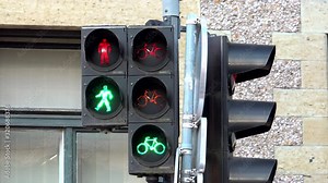 Bicycle traffic lights, also known as lamps semaphore signal stop redlights and signals in cycle parlance, are signalling bicycle at road intersections, pedestrian crossings to control bike.Green red
