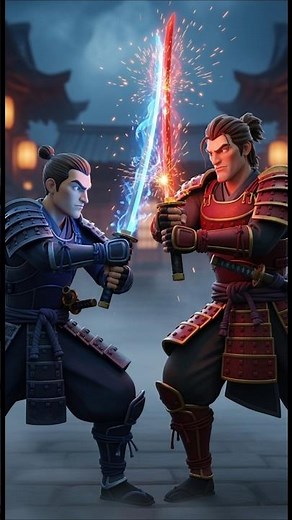 Epic Samurai Sword Fight ⚔️ | Warrior Vs Warrior Final Battle | 3D Cartoon Action Short #samurai