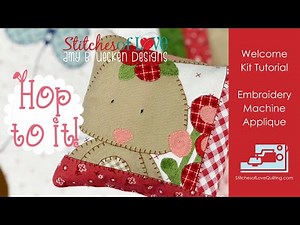 Hop To It Welcome Kit Pincushion Embroidery Machine Appliqué Tutorial
