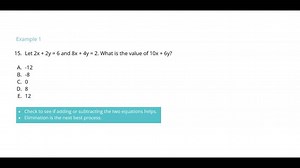 Simultaneous Equations | Study.com ACT Math Test Prep