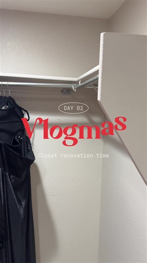 Vlogmas Day 2 goes to part 1 of the closet renovation aka a big learning moment for me in life thinking “this can’t be that hard” 😂💀 #closetcleanout #closetrefresh #vlogmas