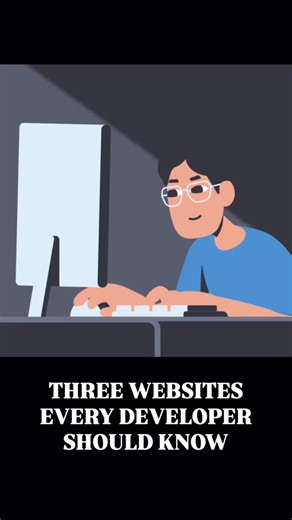 Editology on Instagram: "3 WEBSITES EVERY DEVEOPER SHOULD KNOW #ai #tech #tool #startup #ui frontend designer websites acternity javascript"