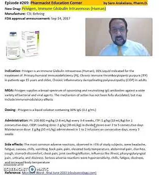 Privigen, Immune Globulin Intravenous (Human)- Primary humoral immunodeficiency (PI)