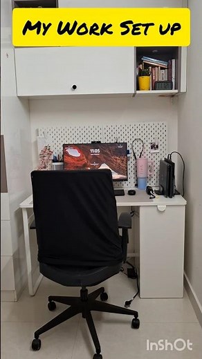 My Work From Home Essentials | Desk Setup Tour ! #productivity #wfhsetup #shorts #aesthetic