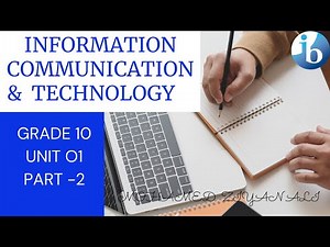 Information Communication Technology||Grade 10 ICT || Unit 1 || Part 2 || Tamil medium ||