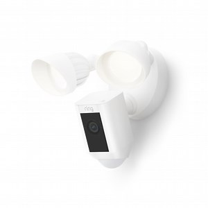 Caméra extérieure extérieure filaire RING, blanc | Leroy Merlin