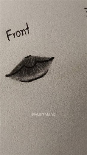 Lips drawing tutorial 3 type ✨‪@M.artManoj‬ #art #drawing #shorts #lips