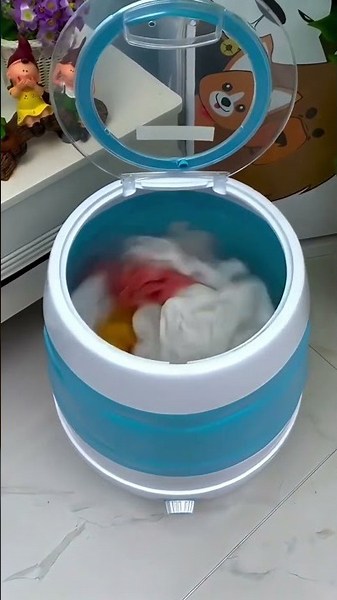 ✅ Quick laundry solution for busy lifestyles ( # 990 ) ‪@MaviGadgets‬ Portable Mini Foldable Washer