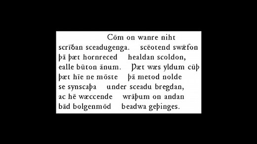 古英语朗读《贝奥武甫》（Beowulf in Old English）