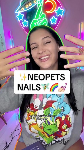 Neopets Nails Tutorial with My Sister | Nail Art Video