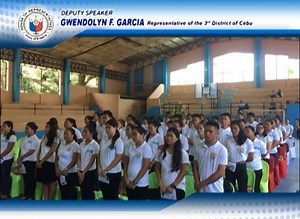 The Technical Education and Skills and Development Authority (TESDA) held its graduation ceremony for graduates of the Emergency Medical Services and Housekeeping Programs (National Certificate II) last March 16 in the Municipality of Barili. Joining Deputy Speaker Gwen Garcia were Dr. Francisca R. Opog (Provincial Director TESDA Region 7), Barili Mayor Marlon F. Garcia, SB Members, Mr Leonidas Gabe Manayaga (MGB School Operations Manager), and Bernard C. Restificar (President/ CEO, Center for H