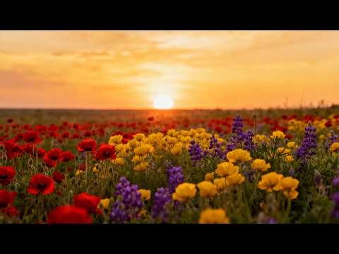 Wildflower Field Landscape Screensaver for Frame TV | 4K Nature TV Background & Floral Wall Art