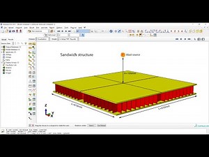Deformation of a sandwich structure under the air blast loading using the CONWEP method in Abaqus