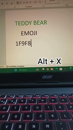 "short trick to print teddy bear in word" || #shortvideo #viral #computer