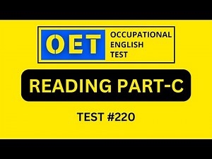 OET READING PRACTICE TEST | OET 2.0 Online Classroom