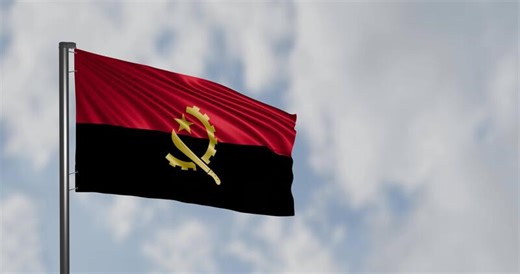 Download Angola flag 3d render for free