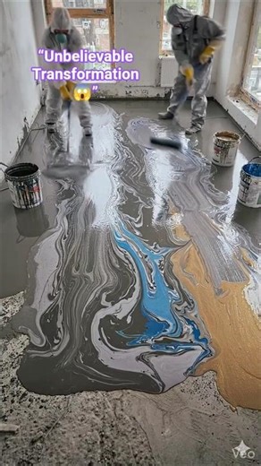 Satisfying Room Transformation with Epoxy Floor 😍#shortvideo #youtubeshorts #satisfying