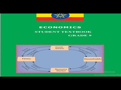 Economics Grade 9 Unit Three 3.4 Circular Flow of Economic activities