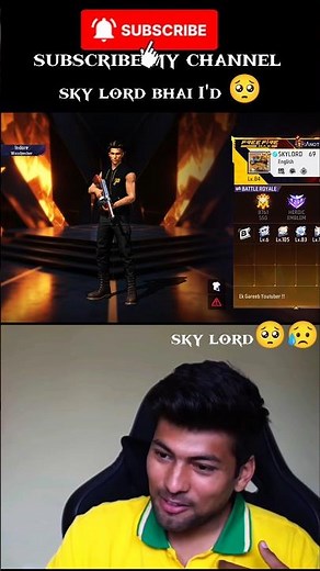 Sky load & Free Fire I'd 🥺😥