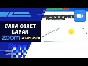 Cara Mencoret Coret Layar Zoom Meeting di Laptop atau Komputer