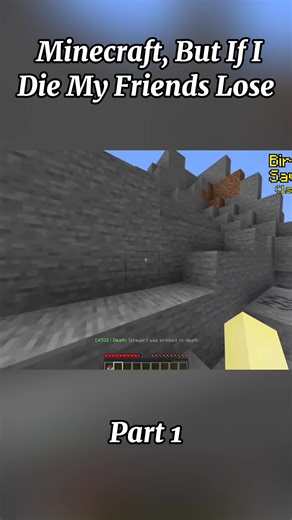 | McBirken| Minecraft, But If I Die My Friends LOSE #Minecraft #minecraftbuilding #gaming #viral #minecraftchallenge