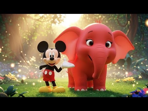 Red Elephant Adventures with Mickey Mouse