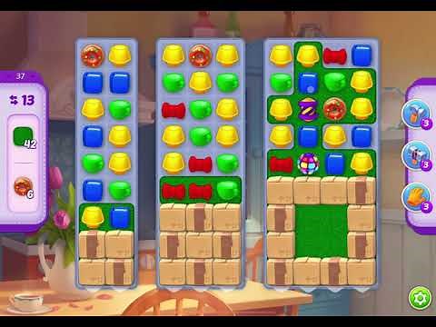 HomeScapes Level 37 no boosters (15 moves)