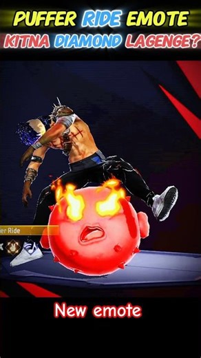 Puffer ride new emote in free fire #freefire #newevent