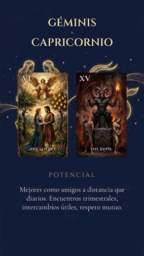 Compatibilidad Géminis y Capricornio · Amistad · Tarot