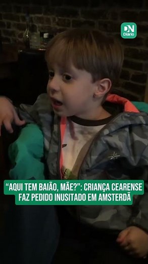 "Do you have baião here, Mom?": Child from Ceará makes unusual request in Amsterdam.