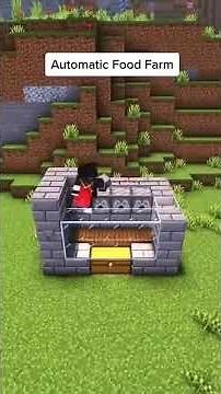 Minecraft Easy Automatic Cow Farm - Java Bedrock #shorts