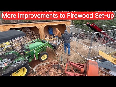Ultimate Firewood Stacking & Processing Upgrade! Log Splitter, Conveyor, and New Shed!