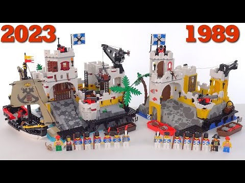 LEGO Pirates Eldorado Fortress comparison of the ages! 10320 vs 6276