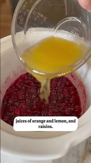 Citrusy Crockpot Cranberry Sauce | Easy Holiday Side Dish| #shorts