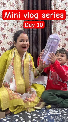 A day with second day of Navratri 🌼||Mini vlog day 10 || Maa ko lagaya पूए ka भोग #navratri #shorts