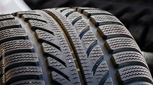 Close-Up Examination of Tire Tread Patterns Over Time