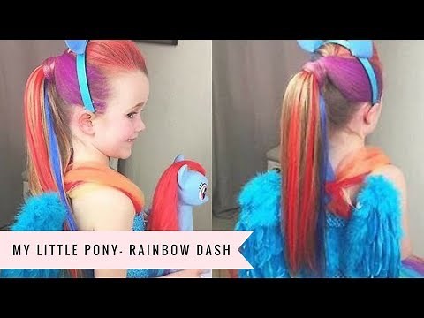 My Little Pony: Rainbow Dash Tutorial by SweetHearts Hair